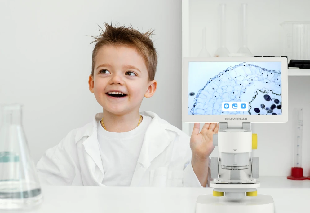 1200X Touchscreen Digital Microscope with Triple Camera