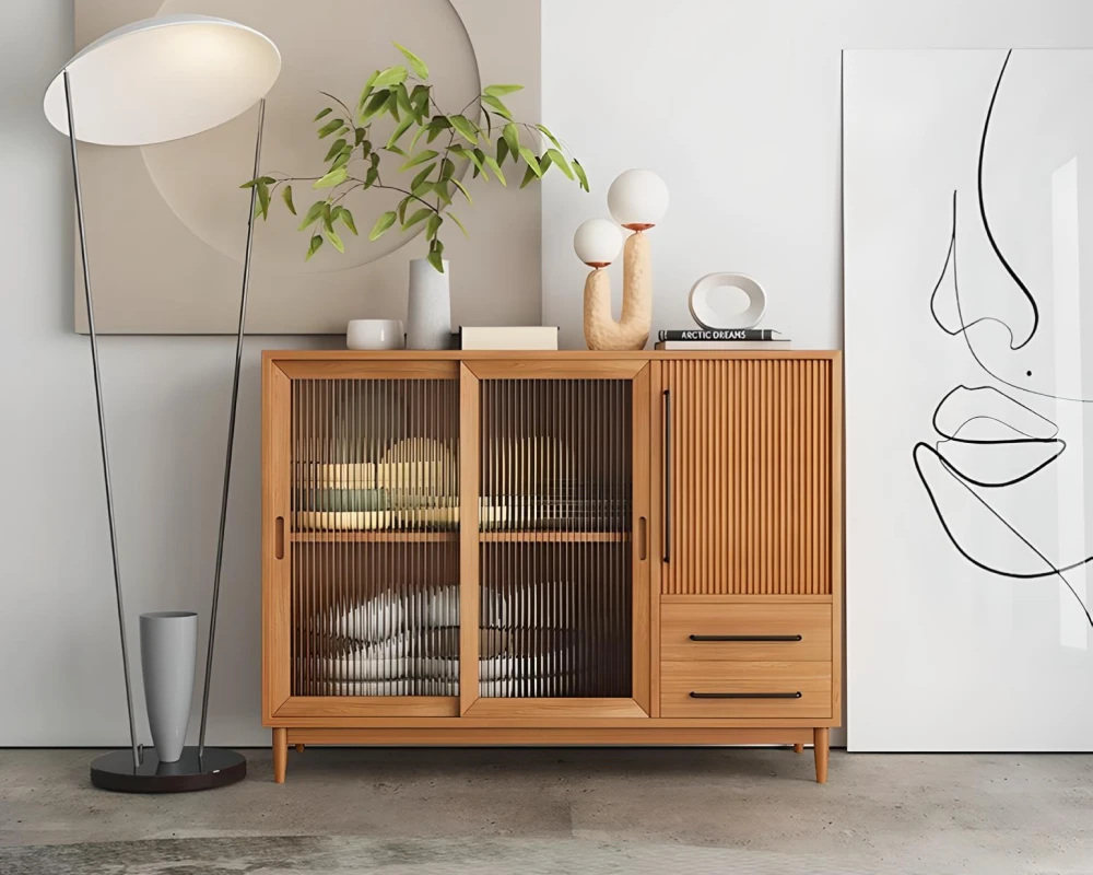 wood sideboard buffet cabinet