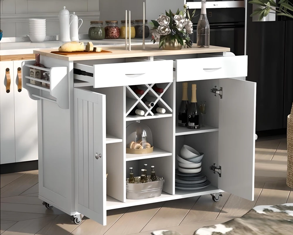 kitchen carts with storage