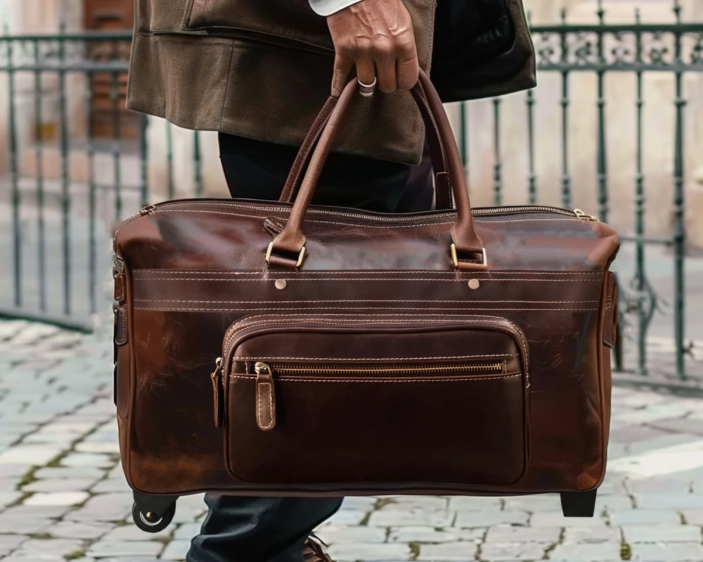 luggage carrier on wheels
